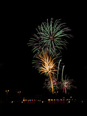 Firework looking like palm trees