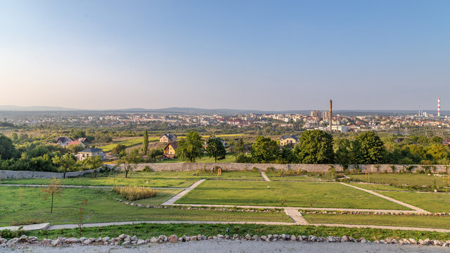 Panorama Kielce view from the Karczówka on the Czarnów estate