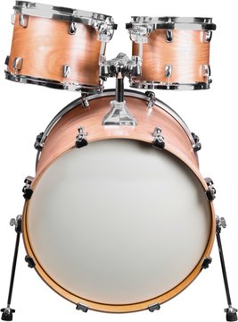 Tom-Toms Mounted On A Bass Drum - Isolated