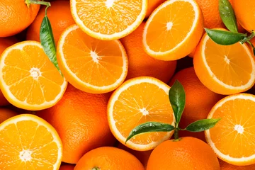 Deurstickers Vruchten schijfjes citrusvruchten - sinaasappels