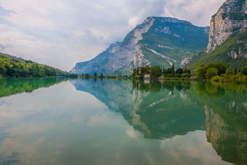 Toblino paesaggio smeraldo