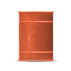 barrels with chemicals. vector illustration