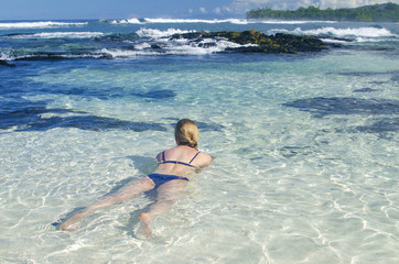 Woman at beach