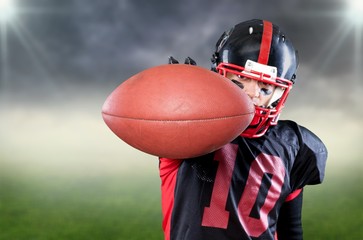 American football player isolated - Powered by Adobe