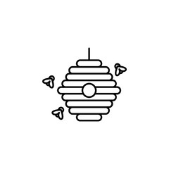hive icon. Element of autumn icon for mobile concept and web apps. Thin line hive icon can be used for web and mobile