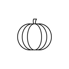 pumpkin icon. Element of autumn icon for mobile concept and web apps. Thin line pumpkin icon can be used for web and mobile