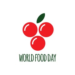 World Food Day Logo Vector Template Design Illustration