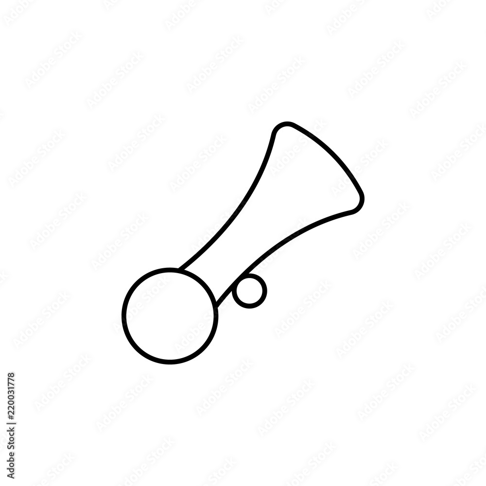 Poster beep icon. element of car workshop icon for mobile concept and web apps. thin line beep icon can be 