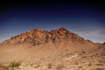 Mountain peak with sky above at the Valley of Fire State Park