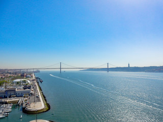 Fototapeta premium Tagus River and the bridge