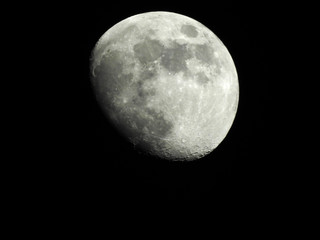Close up shot of moon