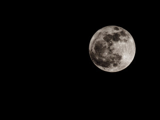 Close up shot of moon