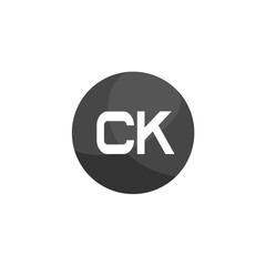 Initial Letter CK Logo Template Design