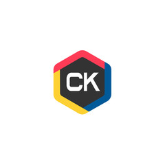 Initial Letter CK Logo Template Design