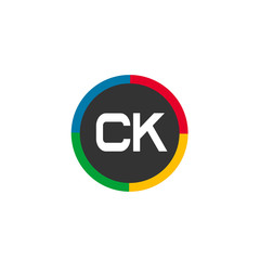 Initial Letter CK Logo Template Design