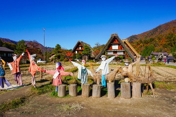 A beautiful fall of UNESCO World Heritage Shirakawago in Gifu, Japan.  ユネスコ世界遺産白川郷の美しき秋　日本岐阜県白川村 © Kana Design Image