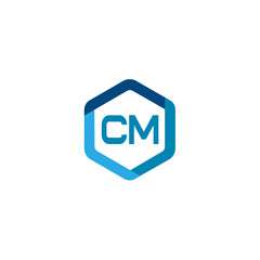Initial Letter CM Logo Template Design