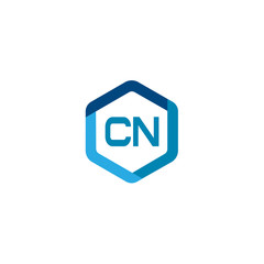 Initial Letter CN Logo Template Design