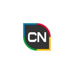 Initial Letter CN Logo Template Design