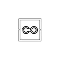 Initial Letter CO Logo Template Design