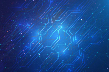 Abstract electrical circuit board background.