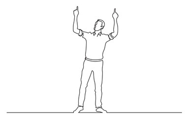 continuous-line-drawing-standing-manfrustrated