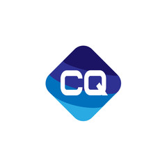 Initial Letter CQ Logo Template Design