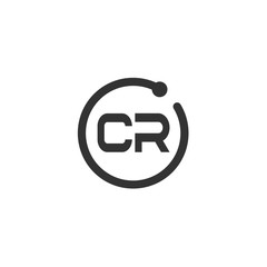 Initial Letter CR Logo Template Design