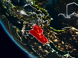 Iraq at night from space