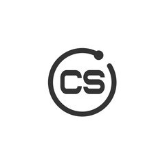 Obraz premium Initial Letter CS Logo Template Design