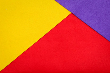Abstract geometry colored felt texture minimalism background. Minimal geometric shapes and lines in...