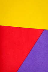 Abstract geometry colored felt texture minimalism background. Minimal geometric shapes and lines in bright colours