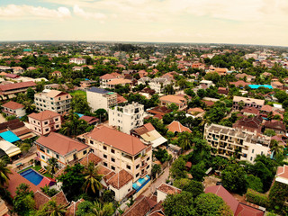 Aerial View of Siem Reap, Cambodia