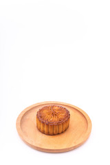 The egg yolk mooncake is a special delicacy in Chinese Mid-Autumn festival
