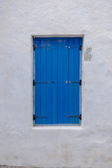 Fototapeta na wymiar blue window Shutters