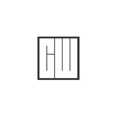 Initial Letter CW Logo Template Design