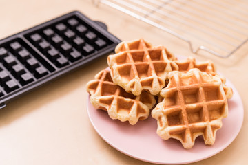 Homemade Belgian waffles