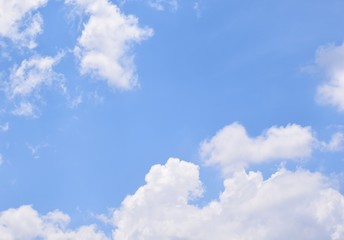 blue sky with beautiful cloud, nature background 