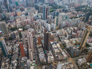 Fototapeta na wymiar Kowloon side of Hong Kong city