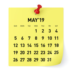 May 2019 Calendar.