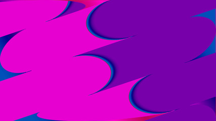 Background in paper style. Of multi-colored details.