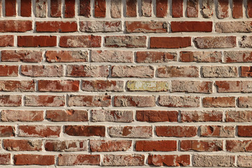 the textured wall of brown brick