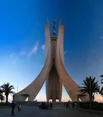 Exterior view to shrine of the martyr, Algiers, Algeria