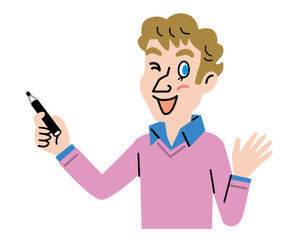 外国人　教師　プレゼンテーター　