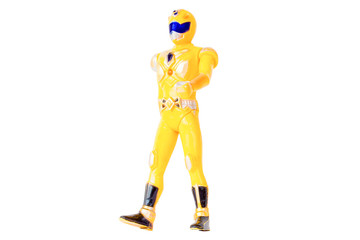 Robot Toys Yellow isolated white background