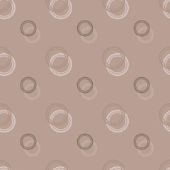Seamless background pattern with various colored circles.