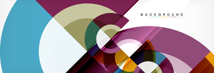 Vector circle abstract background