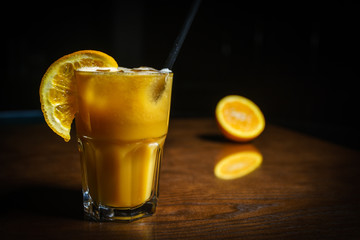 Coffee drinks on a black background. Coffee on a black table. Cold coffee. Latte. Cappuccino. Espresso. Coffee cocktails. Milkshakes. Whipped cream. Barista