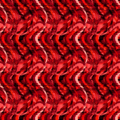 Seamless pattern background with multi-colored wavy lines.