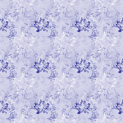 Seamless background pattern with colored diverse doodles.